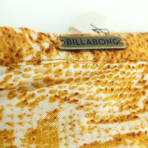 Billabong Womens Brown Animal Print Stretch Side Zip Short Mini Skirt Size 28 - Picture 7 of 13